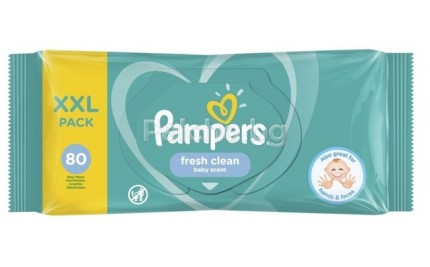 Памперс мокри кърпи - Pampers Baby Fresh Clean 80бр