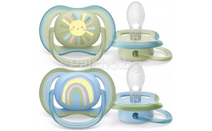 Avent Ultra air Залъгалка за чувствителна кожа Слънце 0-6м 2бр./оп.