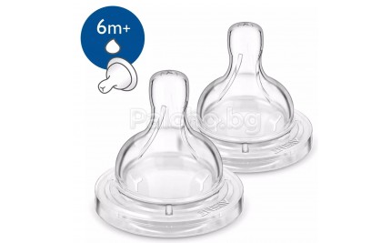 Avent Резервен биберон Classic за гъсти храни 6+ 2бр./оп.