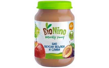 BioNino Био пюре Ябълки и сливи 190гр