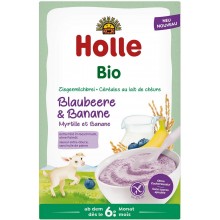 Холе каша - Holle Био разтворима каша от козе мляко с боровинки и банан 200гр
