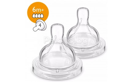 Avent Резервен биберон Classic 6+ 2бр./оп.