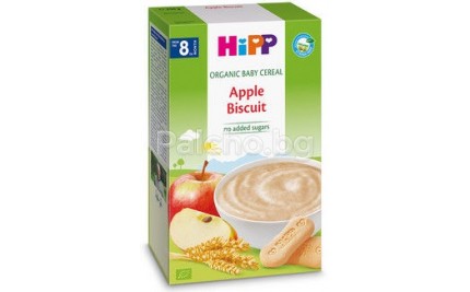 Хип Каша - Hipp Bio Инстантна каша Ябълка и бисквити 250гр.