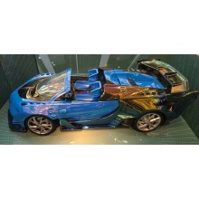 Кола с радиоконтрол Max speed racer 3D светлини синя