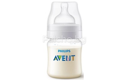 Avent Шише за бебе Anti-Colic с биберон със сила на потока 1, 0м+ 125мл.